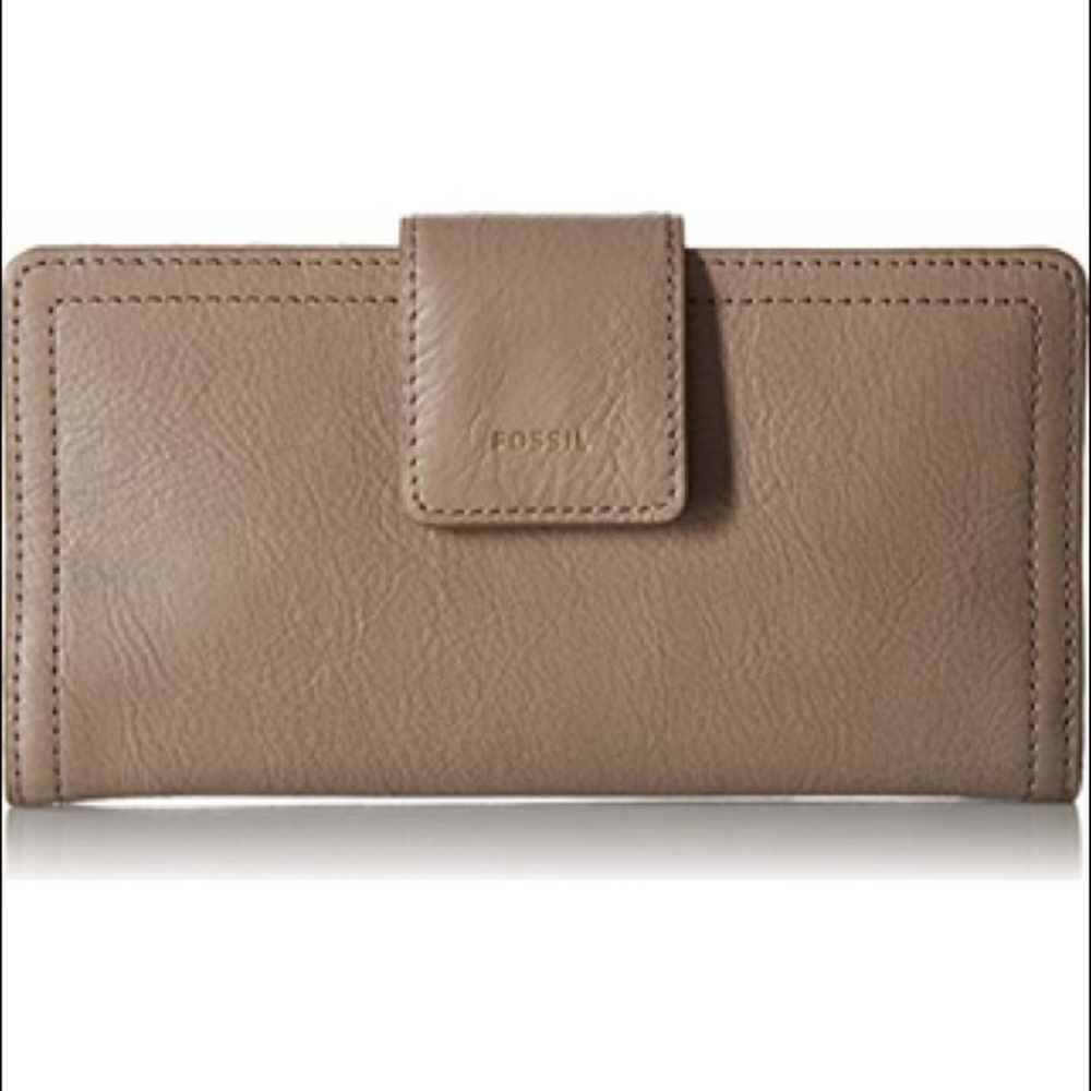 New! Rfid Blocking Fossil Snap Closure Wallet - image 1
